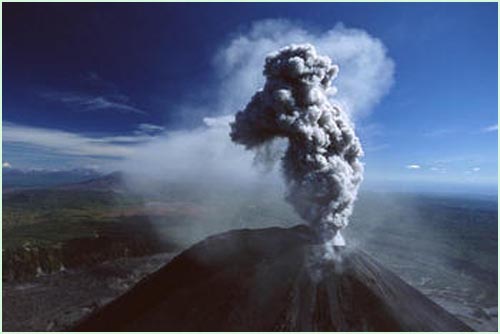 图片说明：俄罗斯Kamtchatka火山爆发