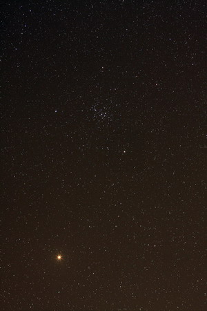 火星与蜂巢星团M44